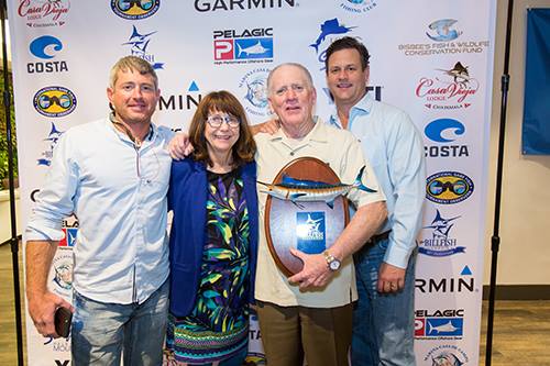 jack duvall with top striped marlin award 
