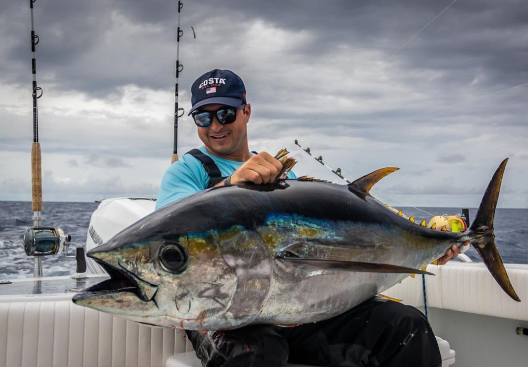 Joe Gugino with bigeye tuna 